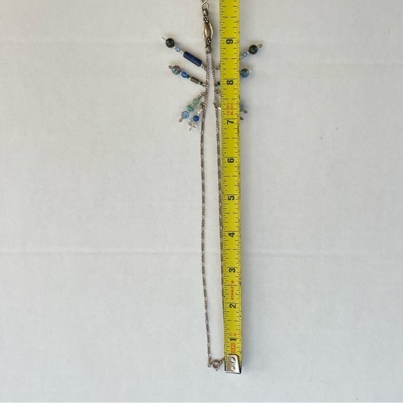 Sterling Silver and Crystal Necklace - Picture 6 of 7